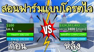 Roblox : Blox Fruits สอนฟาร์มเวลแบบโครตไว ตั้งแต่Lv.0 - 2400(MAX)!!