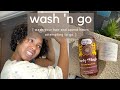 MY FIRST WASH & "GO" ON NATURAL 4C HAIR FT. UNCLE FUNKY'S & INNERSENSE | A ROLLERCOASTER OF EMOTIONS