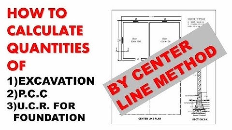 Taking out quantities by Center line method