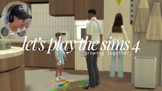 my first let’s play, meet the family &amp; mod glitches. — growing together. (sims 4 let’s play)