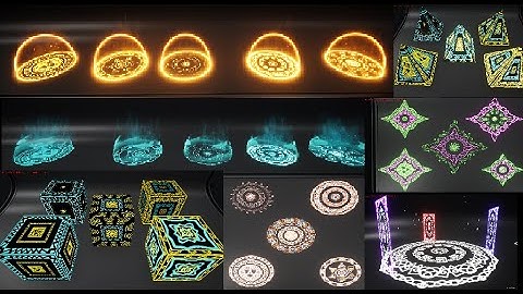 Unreal Engine Niagara Magical circle-Array-Aura-Shield Pack Download