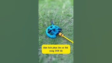 Vòi phun nước tưới cây, xoay 360 độ tự động, làm mát hiệu quả mái tôn, nhà xưởng.