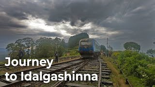 Short Journey to Idalgashinna Railway Station from Bandarawela in Sri Lanka