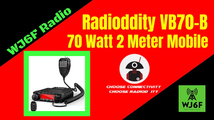 Radioddity VB70-B 70 Watt, 2 Meter Mobile Radio