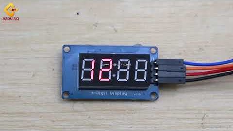 สอนใช้งาน Arduino โมดูลแสดงผลแบบนาฬิกา ตัวเลข 4 หลัก LED Time Clock Module TM1637