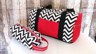 Large Duffle Bag Pattern (FREE) - The BEST Tutorial - MindyMakes