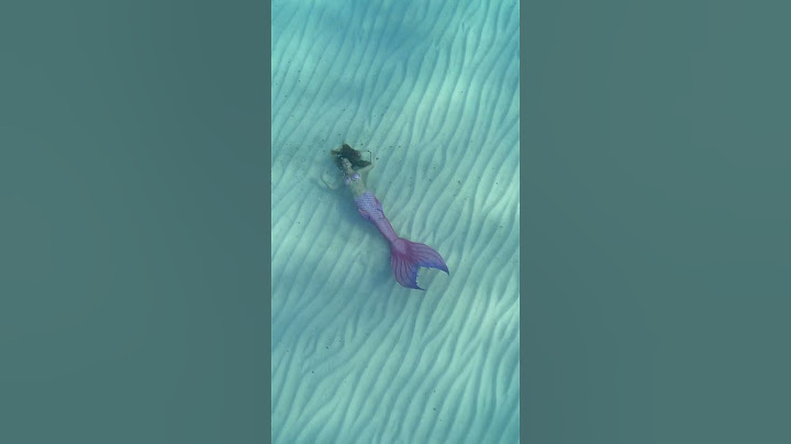 Mermaid swims & plays on the ocean floor! 😍 #mermaid #ocean #h2o #thelittlemermaid #travel #beach