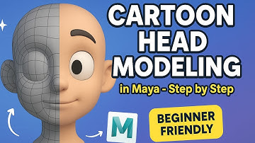 Cartoon Head Modeling in Maya | Step-by-Step Beginner Tutorial #maya #tutorial #3d 