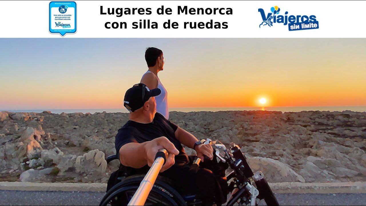Lugares en Menorca con silla de ruedas - YouTube