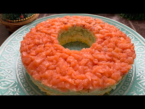 ОРИГИНАЛЬНЫЙ салат с ЛОСОСЕМ и АВОКАДО 🥑 НЕВЕРОЯТНО лёгкий и ВКУСНЫЙ салатик.