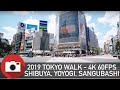 Slow TV - Walking in Tokyo, from Shibuya, Tomigaya to Sangubashi - Summer 2019, 4K 60FPS