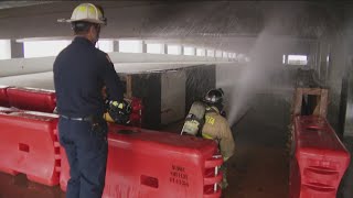 Chula Vista and San Diego firefighters hone skills during specialized high-rise building training