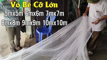 Vó Bè Bắt Cá Size 5m 6m 7m 8m 9m 10m Nhấc Tôm Cá Bắt Cá Thịt Cá To - Dù Nhật Bản Gia Công 0987782098