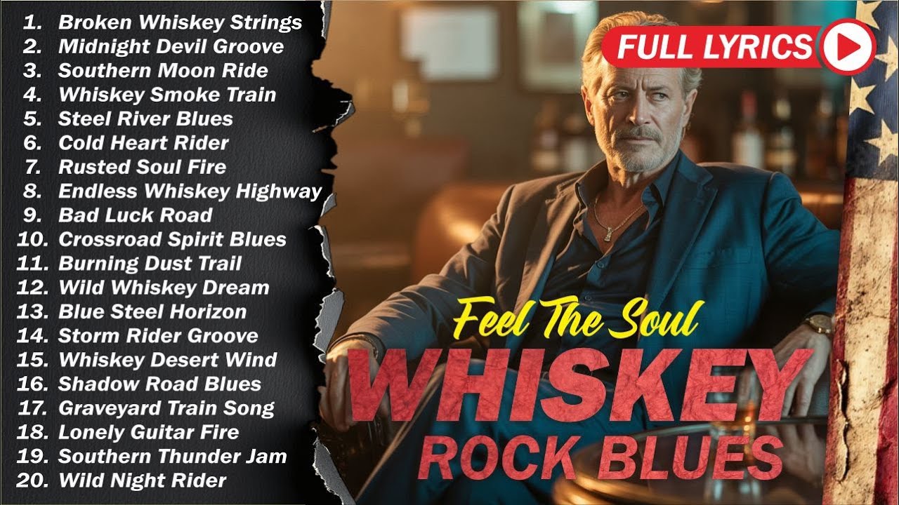 🥃 Whiskey Blues Rock 🍂 The Best of Classic Blues Songs | Relaxing Guitar & Soulful Rock Music