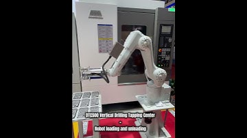 DTC500 Vertical Drilling Tapping Center+Robot loading and unloading.