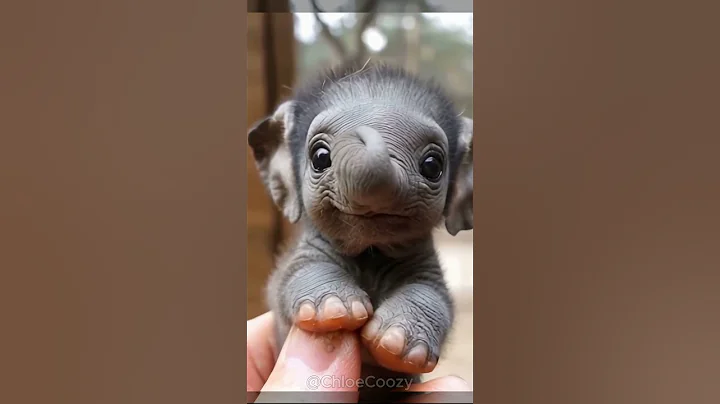 Oh my goodness! 🙊 Look at this! 🧐 The smallest elephant imaginable 🐘