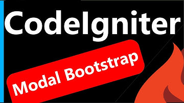 Modal o Dialog Bootstrap 4 para el CRUD de CodeIgniter 3 🔥 #16