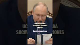 Putin: Ucrania no celebra elecciones y ahora quiere impedirlas en Rusia también#putin #rusia