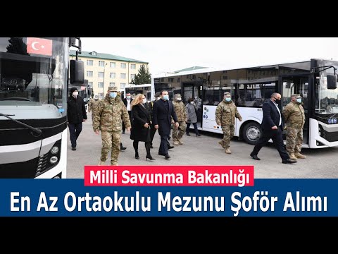 Milli Savunma Bakanlığı Kadrolu Şoför Alımı