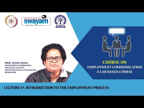 Lecture 17: Introduction to the Employment Process