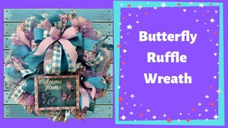 How To Make A Ruffle Wreath Butterfly Wreath From Hard Working Mom Wreath Kit Youtube Butterflies Wreath Wreaths Mesh Wreath Designs How To Make A Ruffle Wreath Butterfly Wreath From Hard Working Mom Wreath Kit Youtube Butterflies Wreath Wreaths Mesh Wreath Designs