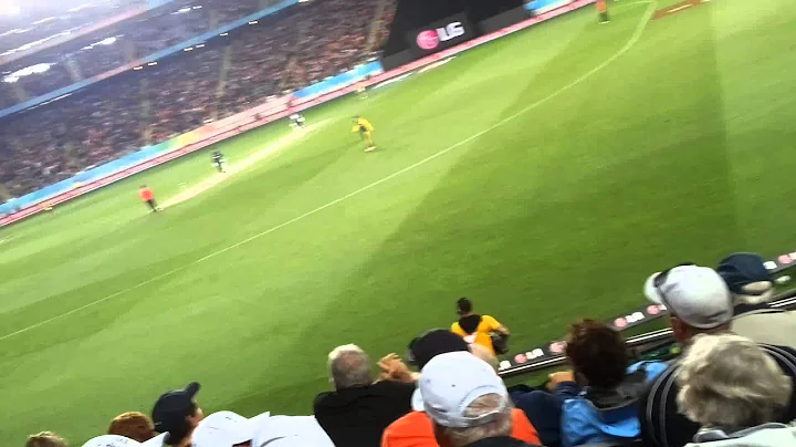 Grant Elliot winning six. World cup 2015 NZ vs SA