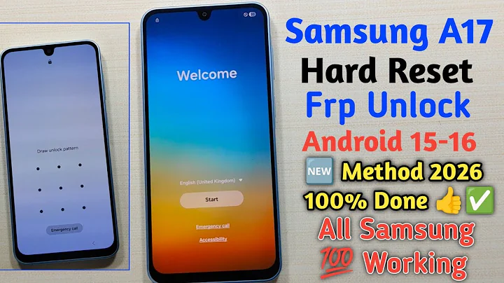 Samsung Galaxy A17 Hard Reset & Frp bypass Android 15-16 || 2026 Samsung Frp Unlock 🔓