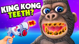 Giving KING KONG Weird LAVA Teeth!  (VR Dentist Sim)