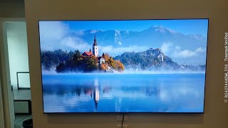 Lg OLED evo tv 77inches model: oled77G5psa wallmounted installation