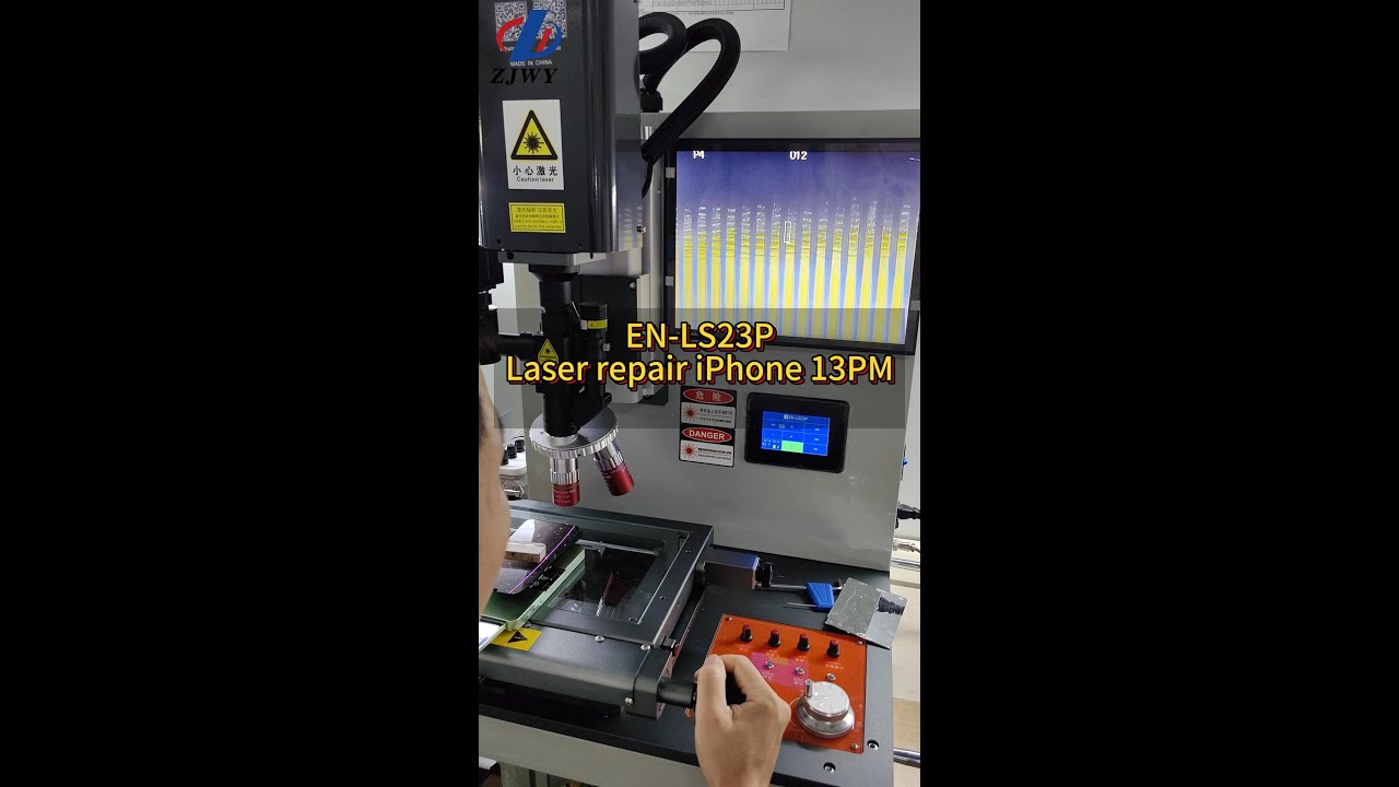 ZJWY Laser Machine EN-LS23P Repairing iPhone13promax Lines