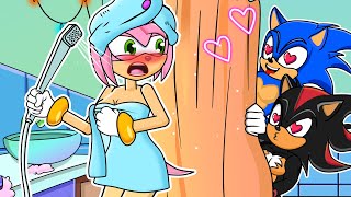 Sonic and Shadow are doing a terrible thing to Amy - Amy, I'm Sorry, I Didn't Mean To | SComics Play