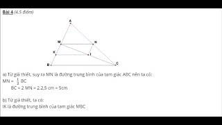 Kiểm Tra Toán Lớp 8 Học Kì 1 - Có Đáp Án