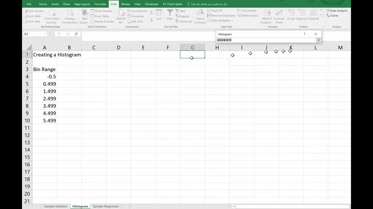 How to create Histograms of Survey Data with Excel