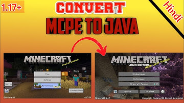 How To Make MCPE look Like Java Edition 1.17 | How To Convert Minecraft Pocket Edition Into Java |