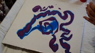 Акриловая заливка. Паутина или крылья бабочек? fluid art Акриловая заливка. Паутина или крылья бабочек? fluid art
