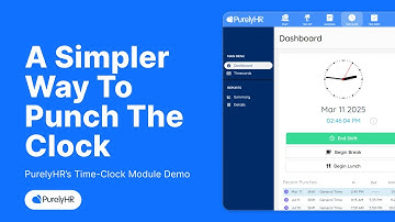 Time Clock for Small Businesses: PurelyHR Time Clock Module Demo