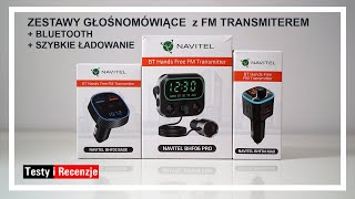 Transmiter FM Bluetooth z szybkim ładowaniem od NAVITEL | Zestaw głośnomówiący