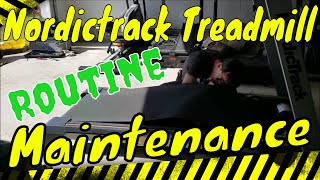 Preventative Maintenance On A Nordictrack Treadmill (No Unnecessary Dialogue)