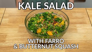 This Kale, Butternut Squash & Farro Salad Recipe is SERIOUSLY ADDICTIVE