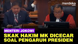 Tegang Menteri Airlangga Skak Hakim Mk Dicecar Pengaruh Presiden Jokowi