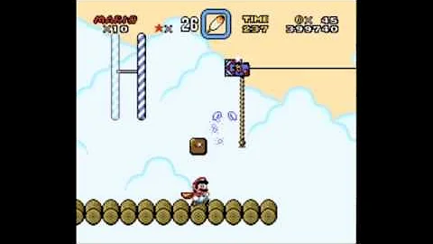 Super Mario World SNES Walkthrough Cheese Bridge Area Secret Exit