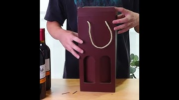 How to fold corrugated wine boxes?#winebox #corrugated #custom