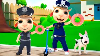 All Police Officers love Doughnuts | Cartoon for Kids | Dolly and Friends