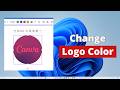 How to Change the Color of a Logo in Canva