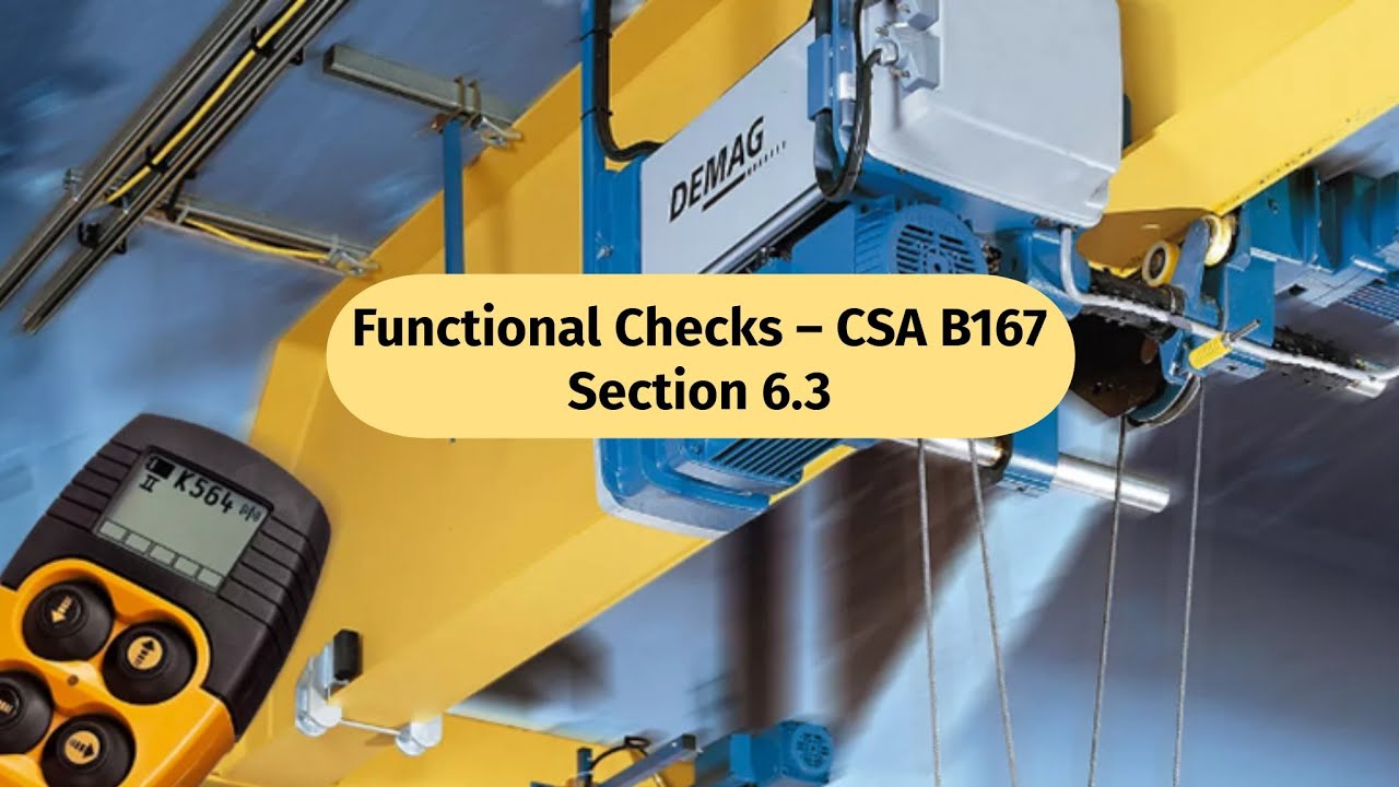 Functional Checks Functional Checks – CSA B167 Section 6.3 (Video 13) - YouTube