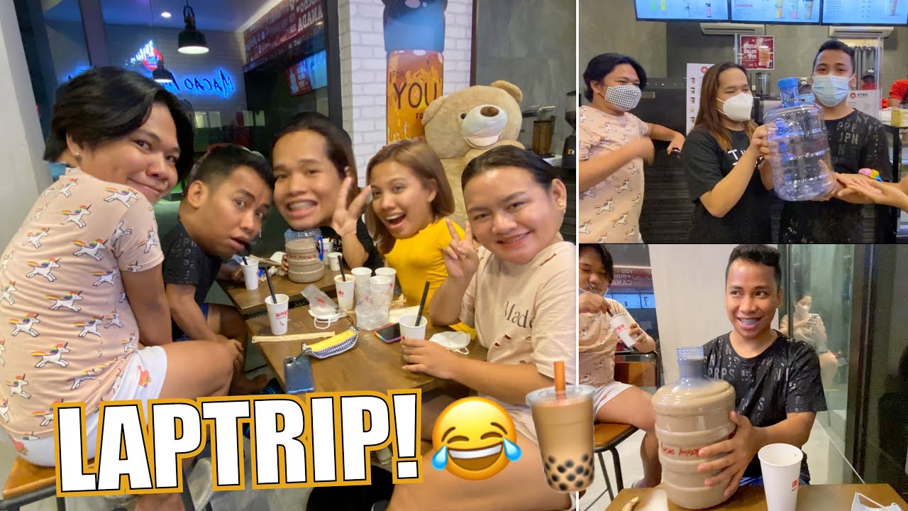 LAPTRIP NA ONE GALLON OF MILKTEA CHALLENGE! (LBM ANG MGA BAYUT!😂)