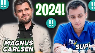 Magnus Carlsen x Supi em 2024: Quando 2 Lendas do Xadrez se Enfrentam é só ESPETÁCULO!