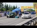 1997 Subaru Impreza WRX STI vs Nissan Leaf 1/8mile drag race