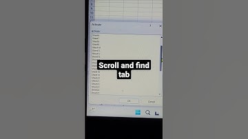 See all Excel Tabs | Fast Excel Tutorial #2