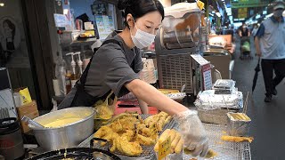 Pretty Female Owner's Tteokbokki, Fried food, Kimbap, Sundae - Seoul food, Korean street food